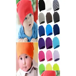 CAPS HATS TODDLER NEWBorn Baby Winter Warm Knit Hat Kids Girls Gandy Color Sticking Spädbarn Earmuffs Beanies Skl Drop Delivery Mat Otxre