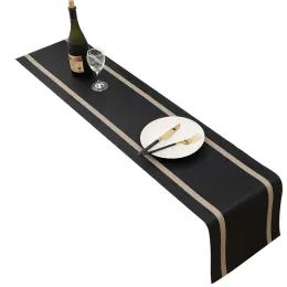 PVC Table Runner Woven Vinyl Non-Slip Heat-Resistant Washable Table Runners for Dining Room, Kitchen, Restaurant Decor, 12"X71"