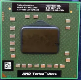 CPUS AMD Dizüstü Bilgisayar Mobil AMD Turion X2 Ultra ZM87 ZM87 SOKET FS1 CPU 2M Önbellek/2.4GHz/Quadcore İşlemci ZM 87 CPU TMZM87DAM23GG