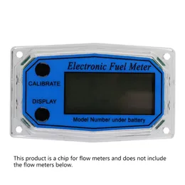 Turbinflödesmätare Mätare Display Chip Electronic Digital Flowmeter Liquid Water Meter Bränslemätare Gas Die Sel Fuel