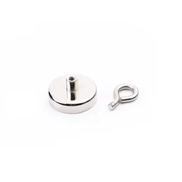 Super Strong Neodymium Magnetic Hooks Fishing Magnets Salvage Magneter Neodym Runda kraftfull sällsynt jordmagnetsökare iManes