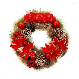 Flores decorativas Decoração de Natal 2024 Wreaths Holida