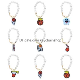 Schlüsselschiffe Lanyards Basketball Charme Accessoires Cup für 40 Unzen Einfacher modern