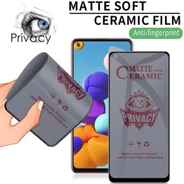 Matte Privacy Ceramic Screen Protector för Samsung A52 A53 A72 A22 A51 A71 A32 A21S A50 A52S A13 A12 M31 M51 M52 Anti-Spy Film