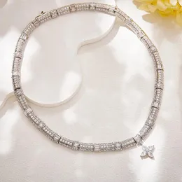 Choker Eyer Luxury Women Jewelry 2024 Cubic Zirconia Flower Necklace Bridal CZ Wedding Party Dress Accessories