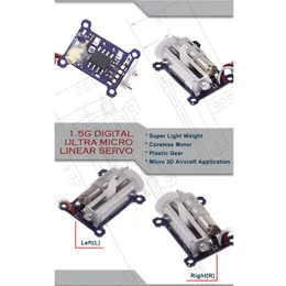 1.5g RCモデルプレーンメタルモーターリニアサーボDIYアップグレードパーツRCおもちゃ