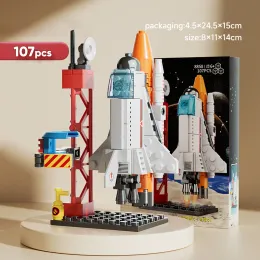 Baubausteine für Weltraum Shuttles Rakets Flugzeugträger Jungen Puzzle -Spielzeug Building Block -Modelle zusammenstellen Kinder