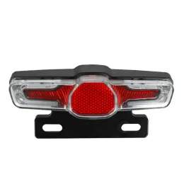 Nova bicicleta elétrica de 12V/36V-60V Ebike Turn Signal Turn Signal Rack da luminária traseira Luz da luz de trânsito da luz de aviso de luz