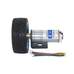 JGA25-370 DC MOTOR ENGENADO 6V 12V 24V Velocidade do codificador Código de medição Disco de alta potência Balanço de torque Motores de carrinho de carrinho