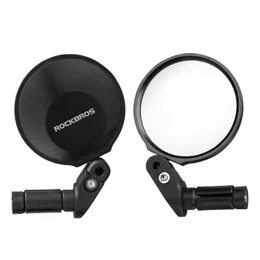 Rockbrso Bike Mirrors 360 Vinkel Justerbart styrbrett sortiment HD View MTB Road bakspegel för motorcykeltillbehör