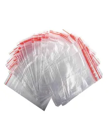 Naciśnij samozadowolone uszczelnienie zamek plastikowe torby z czerwoną stroną3954942