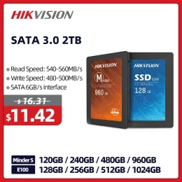 Guida HikVision SSD 1TB SATA3 SSD 512GB 2TB HDD Disk rigido da 2,5 "disco rigido interno da 120 GB da 240 GB Disk a stato solido per laptop PC