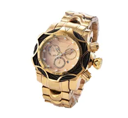 Wristwatches Luxury Undefeated Watch 18K Gold Wire Invincible Invicto Waterproof Wirstwatches Reloj De Hombre For Drop1586432