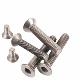 2-10pcs Titanium screw DIN7991 m2 m2.5 m3 m4 m5 m6 m8 m10 TA2 GR2 titanium Flat Hex countersunk allen socket screw