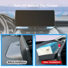 QHCP Car Center Console Dashboard Tray Display Box Hidden Trays Behind Screen For Toyota Harrier Venza 2022 Interior Accessories