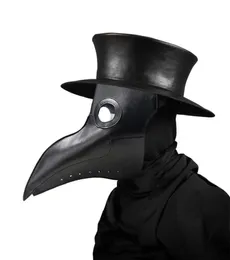 Nya pestläkare masker näbbdoktor mask lång näsa cosplay fancy mask gotisk retro rock läder halloween näbbmask267v3029441