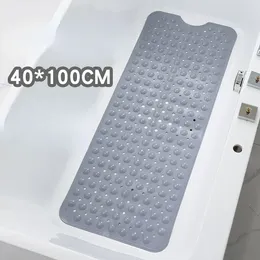 Badmatten 40 100 cm Badezimmer Anti-Skid-Mat-Massage Fuß lang PVC Badewanne Duschboden Boden