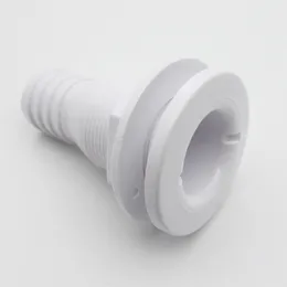 Durable Plastic Thru Hull Bilge Plumbing Fittings for Bilge Pump Drain Vent Aerator Hose Boat Marine Yacht Sail RV-Truck