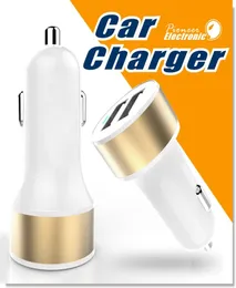 2 porte Dual Port Universal USB Car Charger Compatibile con tablet Adattatore per caricabatterie Andriod Smart Phone Portable Travel CH1071570