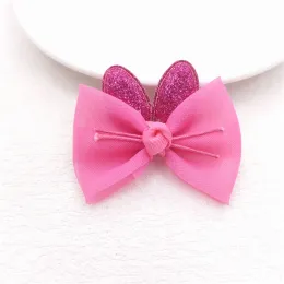 20pcs Mesh malha bowknot Rabbit Ear Applique para DIY Clipe de cabelo de bebê Capinho de cabeceira Artesanato Patches Decoração Acessórios de roupas de ornamentos