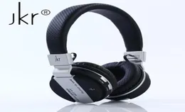 JKR219B Беспроводные наушники Bluetooth Складывающие стерео музыкальную гарнитуру с микрофоном FM Radio Wearphone для смартфонов PC35178054483