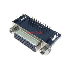 2pcs D-Sub DB26 HDR26 Konnektör Erkek/dişi Fiş 26 pimli 3 sıralı dik açı bağlantı noktası terminal kırılması