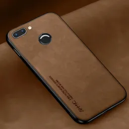 Huawei Honor için Basit Desen TPU Silikon Kılıfı 9 Lite 9i 9n Huawei Nova 2 Plus Case için Şeffaf Deri Kılıf