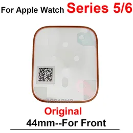 Para Apple Watch Series 6 5 44mm 40mm Adesivo frontal original LCD e cola de fita adesiva da capa traseira