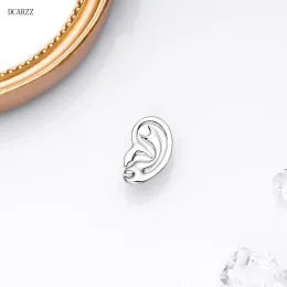 Dcarzz Anatomie Ohren Medizinische Broschen Stifte Pins Doktor Punk Schmuck Anatomie Die Ohrschwester einer Person Gold Silber Plated Pin Frauen Geschenk