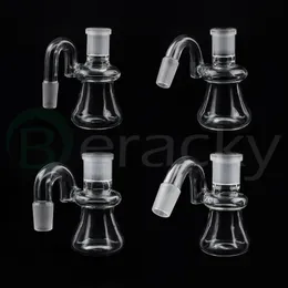 Benzersiz mini kül koleksiyoncusu kalın ısıya dayanıklı su tabancası 14mm 18mm 45/90 derece erkek eklem kase kül toplayıcı Bubblers Cam Sigara Boru Yağı Teçhizat Borusu