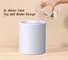 BST 5L Ultrasonic Air Humidifier Electric Essential Oil Diffuser Dual Spray Aroma4353311