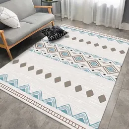 Geometrische Teppichdekoration Home Sofa Couchtisch Side Fläche Großer Teppich Marokko-Stil Teppiche für Wohnzimmer Nicht-Schlupf-Schlafzimmer Matte