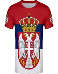 Sérvia masculina camiseta diy personalizado nome Número srbija srb tsshirt srpski nação sinalizador sérbien faculdade de impressão de impressão roupas 4203148