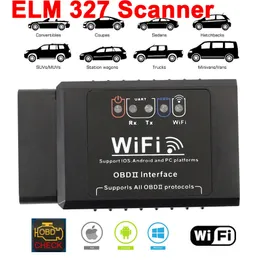 V1.5 WiFi Elm327 Código de carro Leitor no telefone Android/iOS ODB2 Códigos de erro mover por telefone app gratuitamente OBD2 Mini Car Scanner WiFi Elm327