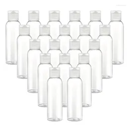 Storage Bottles 10pcs 10 20 30 50 60ml Plastic PET Flip Lid Lotion Clear Cosmetic Sample Container Mini Travel Fill Vials Liquid Bottle