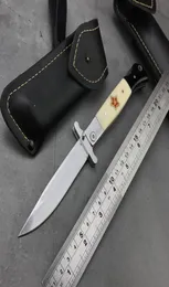 New Arrival Russian Finka NKVD KGB Manual Folding knife Pocket black ebony handle 440C blade Mirror Finish Outdoor Hunting Camping7528594
