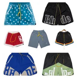 Rhude Shorts Mens Short Shorts Designer Short Women 수영 느슨한 루 캐주얼 해변 스웨트 팬츠 Pascal Siakam Jersey Short Pack 디자이너 소년을위한 Manshorts를위한 짧은 짧은 팩 디자이너