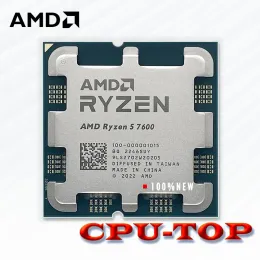 팬 New AMD Ryzen 5 7600 R5 7600 3.8GHz 6 코어 12 스레드 Zen4 CPU 프로세서 PCIE5.0 65W 5NM L3 = 32M DDR5 100000001015 LGA AM5 NO FAN