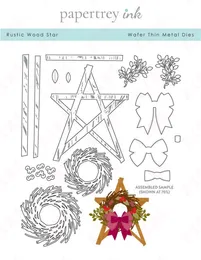 2022 New Metal Cutting Dies Stamp Diy Craft Star Wreaths Globes de padaria Acredite Let It Snow Trees Vaso meias