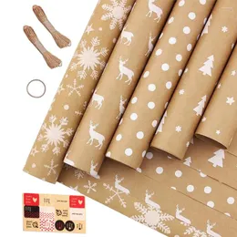 Party -Dekoration Packing Paper Sheets für Weihnachten Geburtstag Set mit 5 Geschenkpapieren anwesend