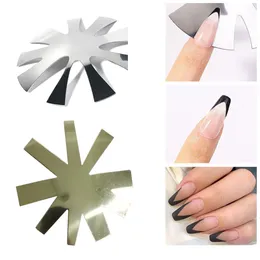 1pcs قاطع فن الأظافر الأكريليك (تلميح/قوس مدبب/قوس) قطع القالب الفرنسي Clipper DIY Art Manicure Edge Trimmer Tool*5*