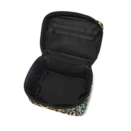 Косметическая сумка для животных принт Zebra Leopard Travel Travel Makeup Organizer Bag Сумка портативного поезда для женщин девочек