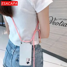 Crossbody Kolye Kradard Telefon Kılıfı Zte Nubia Z50 Ultra 5G Yumuşak TPU Nubia Z50ultra için Şeffaf Şok geçirmez Arka Kapak