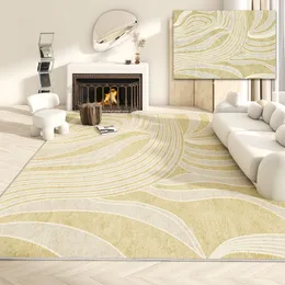 Cream Style Simple Carpets for Living Room Wabi Sabi Style Rugs for Bedroom Large Area Cloakroom Rug Non-slip Bedside Carpet