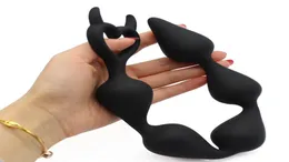 2018 Ny ankomst Big Silicone Anal Pärlor Flexibla rumpa Plugs Anal Sex Toys Sex Products unisex Anal Balls 3635 CM S9241368280