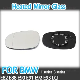 Aquecimento lateral lateral espelho de vidro lente asa traseira visto de espelho vidro para bmw 1 série e82 e88 lci 3 série e90 e91 e92 e93 lci