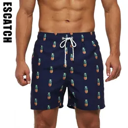 Escatch Brand Summer Mens Shorts Fashion Polyester Quick Dry Board Shorts мужской спортивный спортзал купальник для серфинга Surf Swim Trunks для человека 240411