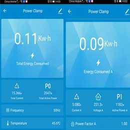 Tuya Smart Life 3 -fas WiFi Zigbee Energy KWH Meter 80Apower Clamp Current Transformer App Monitor och Record Power Consumption