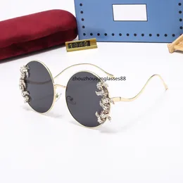 Luksusowe projektant okularów przeciwsłonecznych dla kobiet Modna postawa Uv400 Protection Square Full Frame Gold Kolor Logo Złote Okulary przeciwsłoneczne Nowe Poluj z pudełkiem 1949
