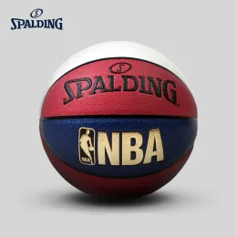 Basquete de basquete Spalding Original PU Material Tamanho 7# Materia padrão Bola externa Indoor 74655y Baloncesto Basketol